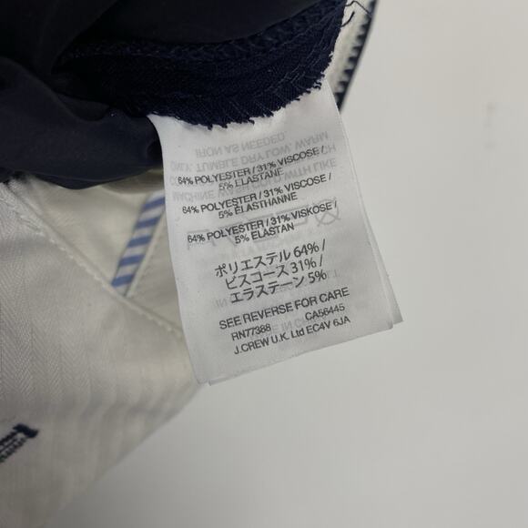 J Crew 365 Edie Trouser Pants Women size 4 Navy Blue Stretch Straight Leg - Picture 8 of 10